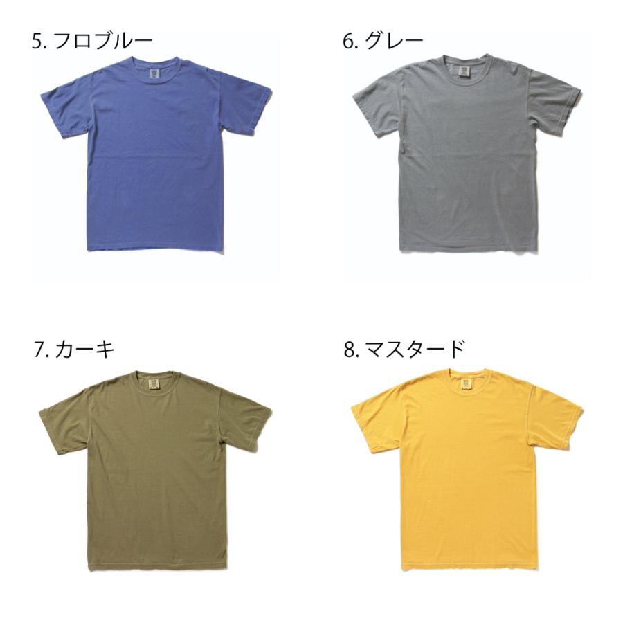 コンフォートカラーズ Tシャツ ComfortColors 半袖Tシャツ コットンTシャツ 無地 半袖 後染め メンズ レディース 夏 こなれ ウォッシュド コットン 綿｜hoodluck｜03