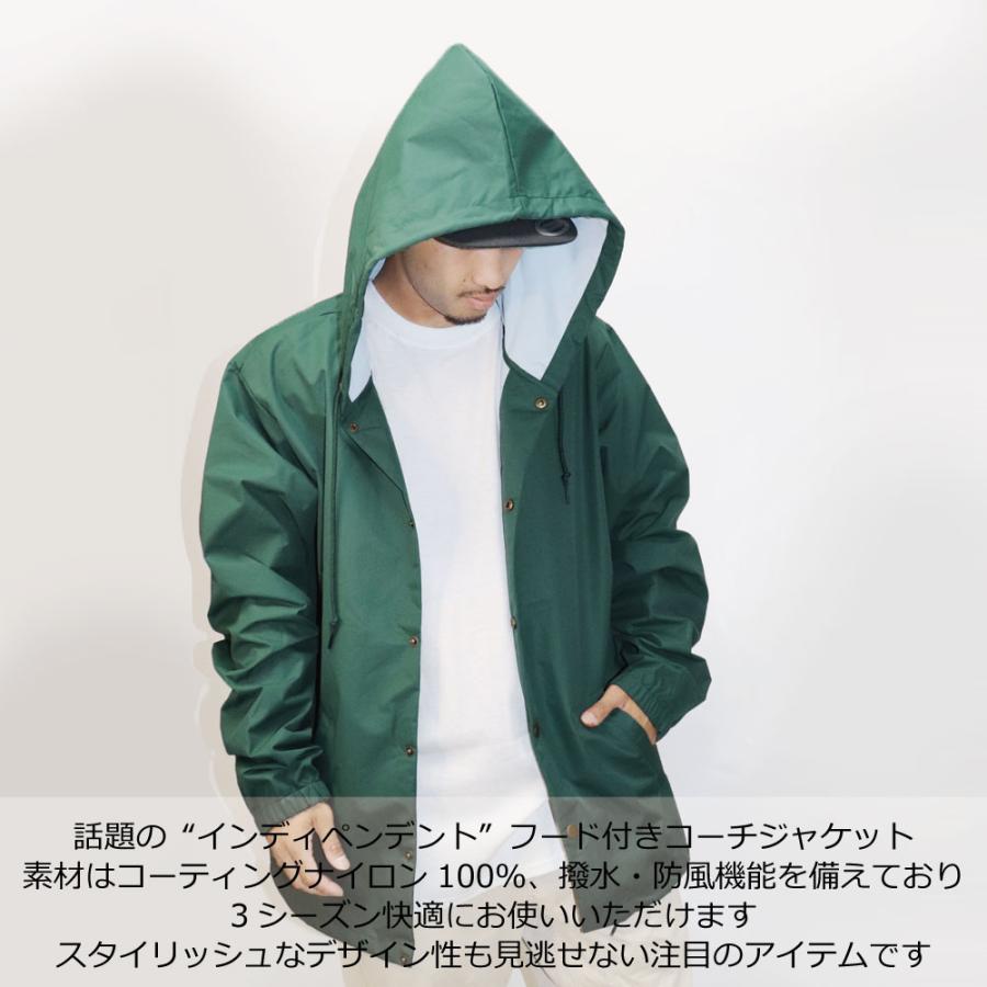 コーチジャケット フード付き インデペンデント INDEPENDENT コーチジャケット フード付き インデペンデント INDEPENDENT