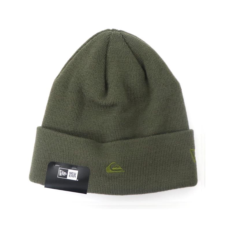 ニューエラ ニット帽 クイックシルバー コラボ NEW ERA QUIKSILVER ニューエラー ロゴ刺繍 秋冬 newera05140