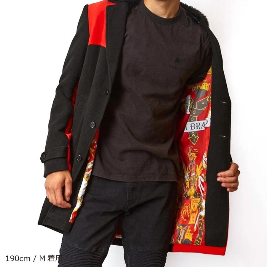 Reason チェスターコート アウター Empire Coat 裏地 コート ジャケット メンズ レディース 秋冬 黒 ブラック 冬 ジャケット 裏地 成人式 結婚式 衣装 Reason D0 019 Hood Luck 通販 Yahoo ショッピング