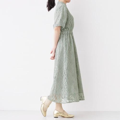 Merlot Plus メルロー プリュス 8184 総レースチャイナボタンワンピース シンプル 可愛い フォーマル 結婚式 二次会 パーティー Select Shop Hooga 通販 Yahoo ショッピング