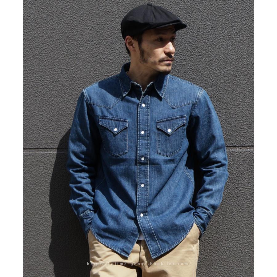 児島ジーンズ 公式通販 デニム ウエスタンシャツ ユーズドウェル KGR