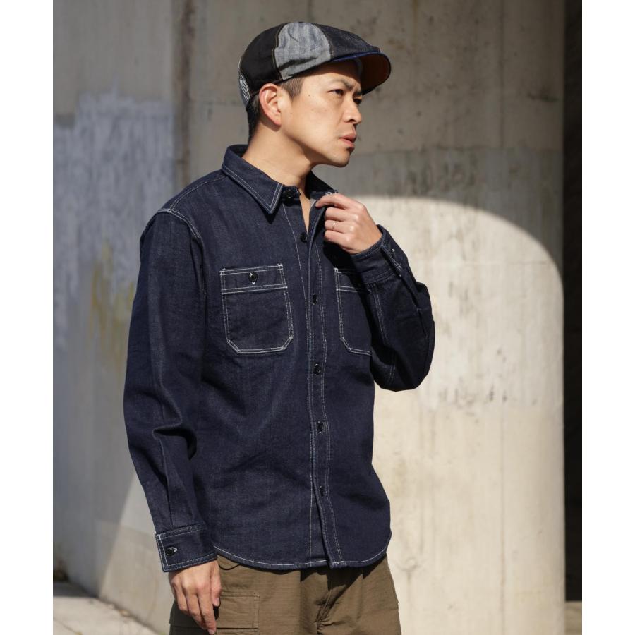児島ジーンズ 公式通販 12oz セルビッチ ワークシャツ KGR by Kojima Genes | 児島ジーンズ | 14