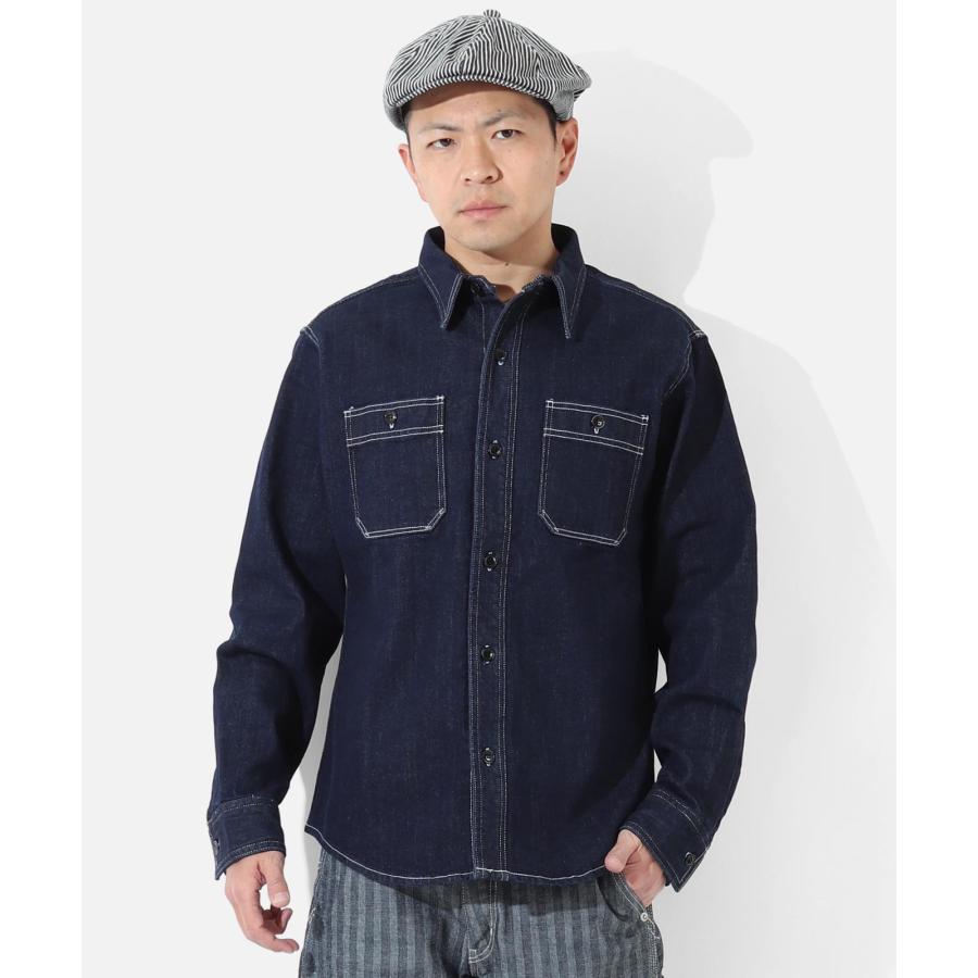 児島ジーンズ 公式通販 12oz セルビッチ ワークシャツ KGR by Kojima Genes | 児島ジーンズ | 04