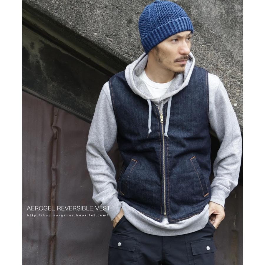 エアロゲル リバーシブル ベスト KGR 児島 ジーンズ aerogel reversible vest by KGR / エアロゲルリバーシブル