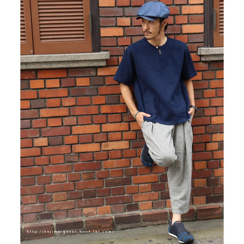 児島ジーンズ レラックス バルーン クロップドパンツ / ワイド