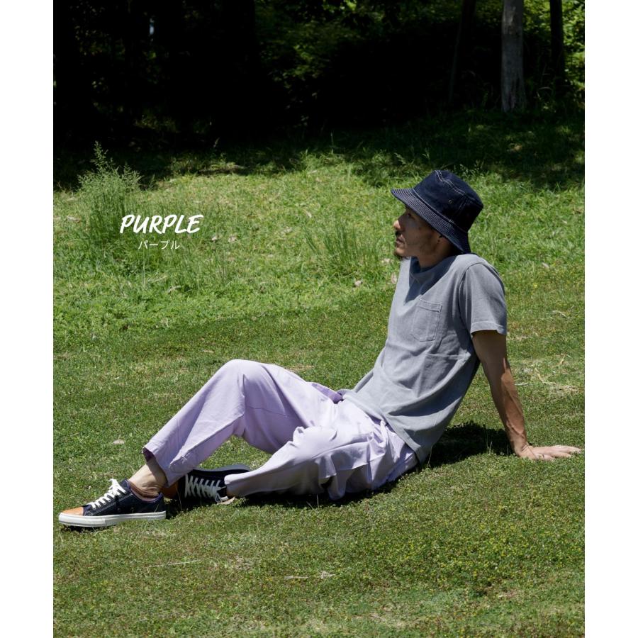 児島ジーンズ LELAX by バルーン クロップドパンツ 縦伸びストレッチ