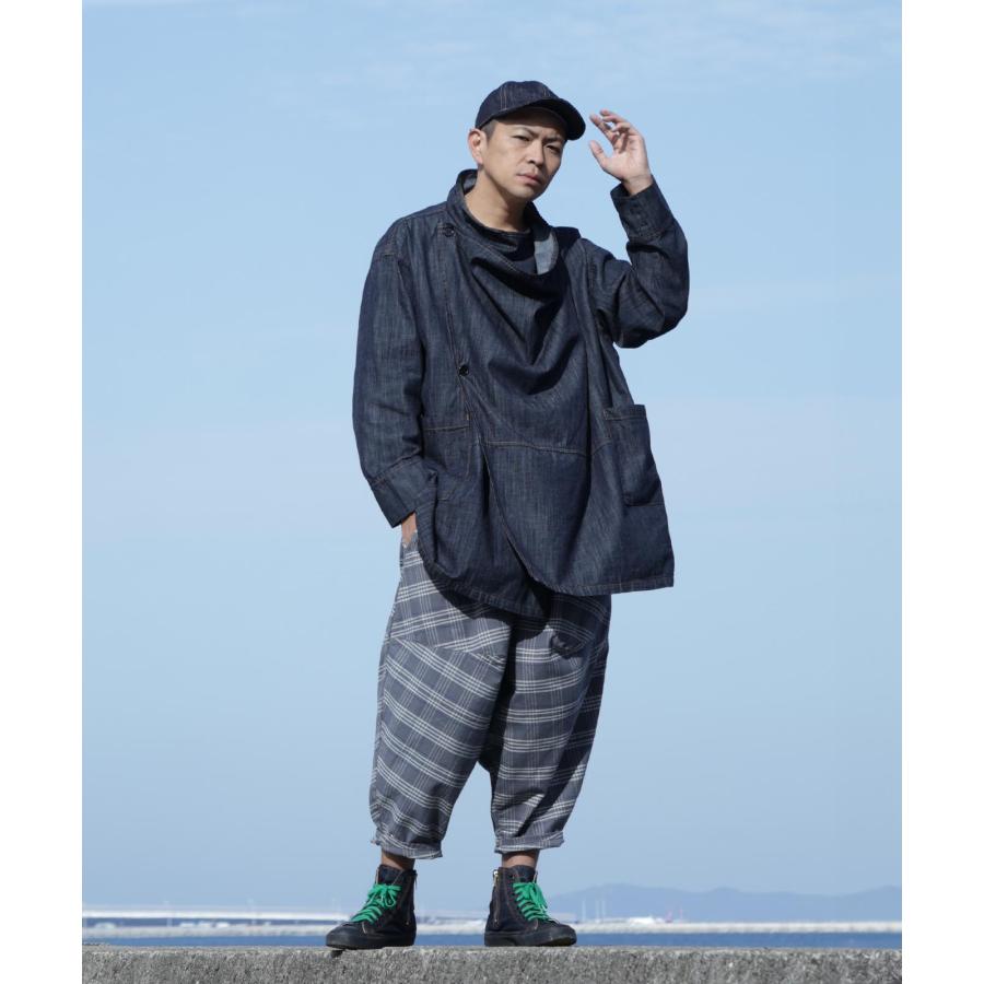 LELAX by 児島ジーンズ  バルーン パンツ チェック 2 メンズ サルエル バイク パンツ LX-110 | 児島ジーンズ | 16