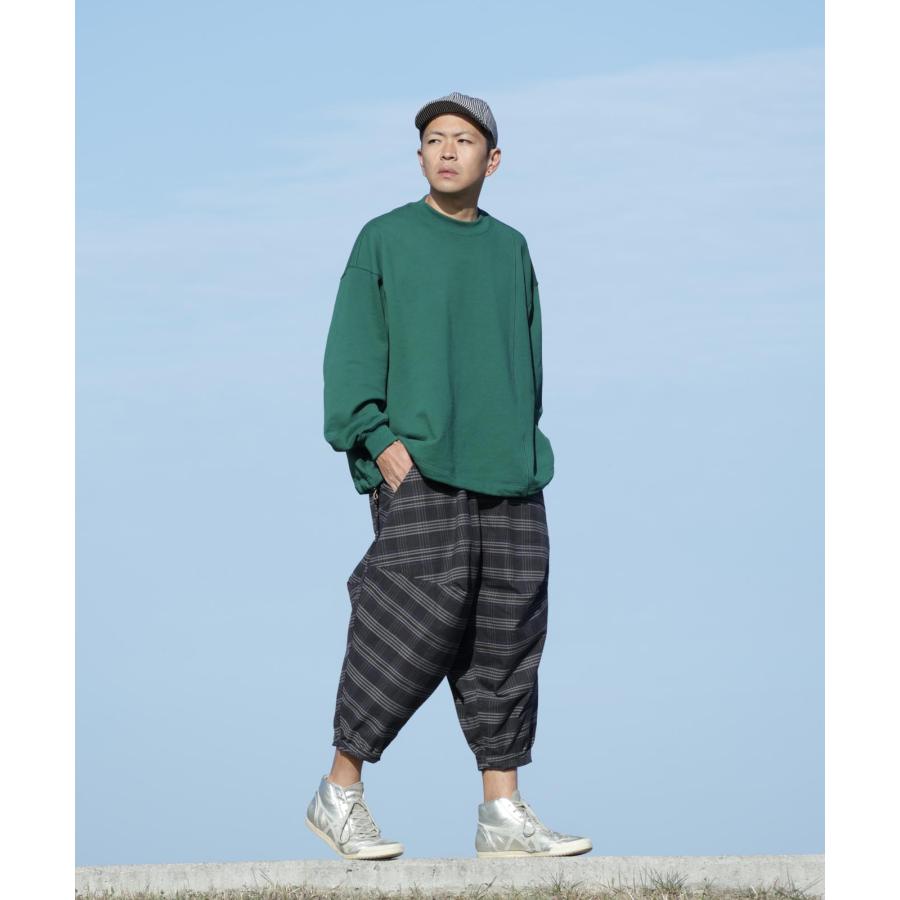 LELAX by 児島ジーンズ  バルーン パンツ チェック 2 メンズ サルエル バイク パンツ LX-110 | 児島ジーンズ | 18