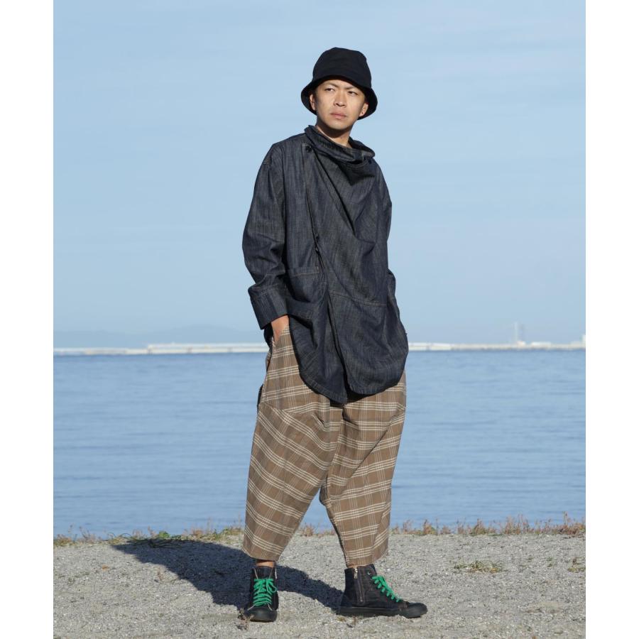 LELAX by 児島ジーンズ  バルーン パンツ チェック 2 メンズ サルエル バイク パンツ LX-110 | 児島ジーンズ | 20