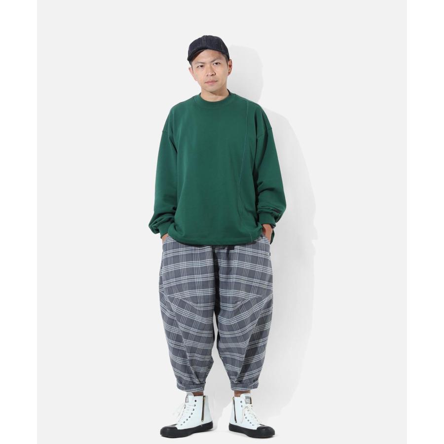 LELAX by 児島ジーンズ  バルーン パンツ チェック 2 メンズ サルエル バイク パンツ LX-110 | 児島ジーンズ | 06