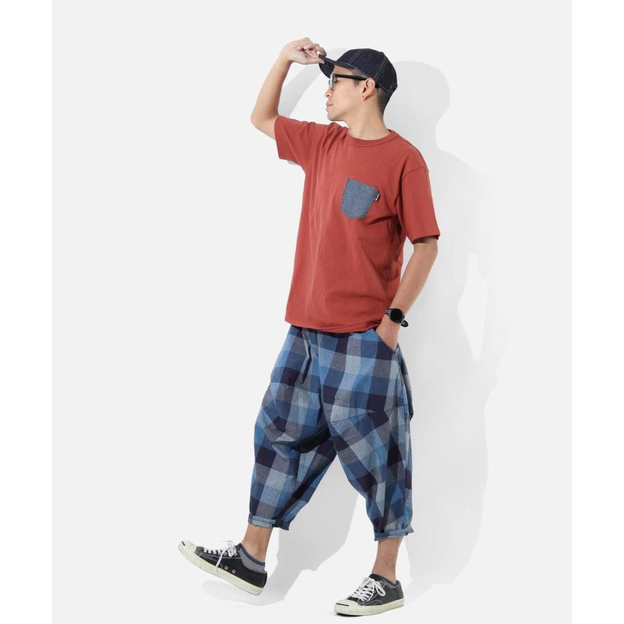 LELAX by 児島ジーンズ  バルーン パンツ インディゴ 2 メンズ サルエル バイク パンツ LX-111 | 児島ジーンズ | 13