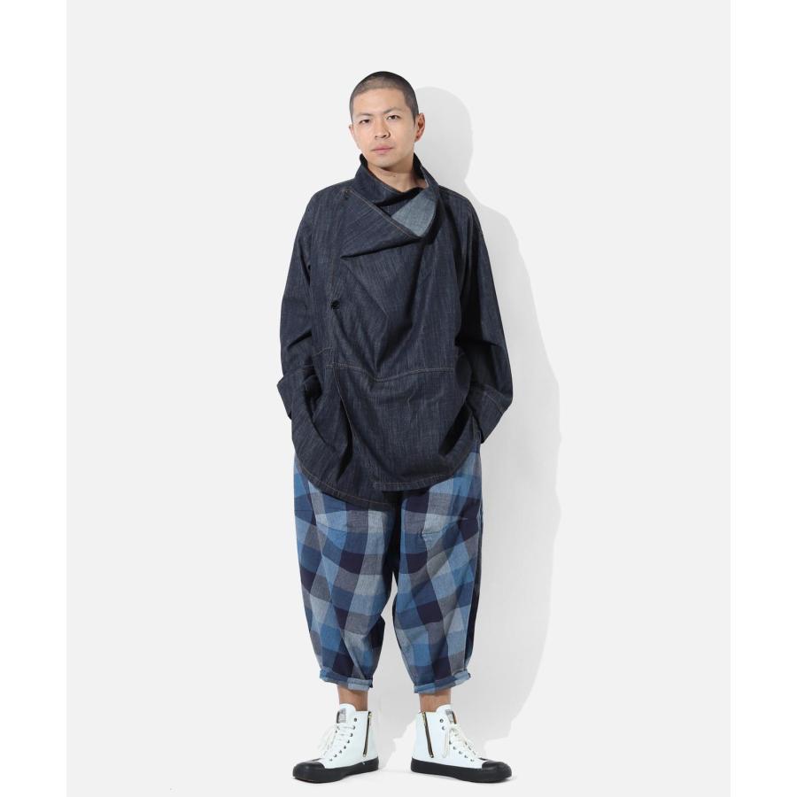 LELAX by 児島ジーンズ  バルーン パンツ インディゴ 2 メンズ サルエル バイク パンツ LX-111 | 児島ジーンズ | 10