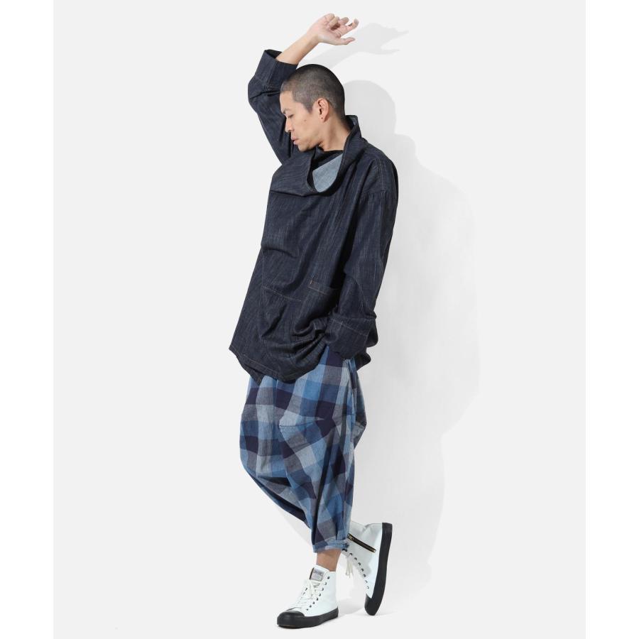 LELAX by 児島ジーンズ  バルーン パンツ インディゴ 2 メンズ サルエル バイク パンツ LX-111 | 児島ジーンズ | 11