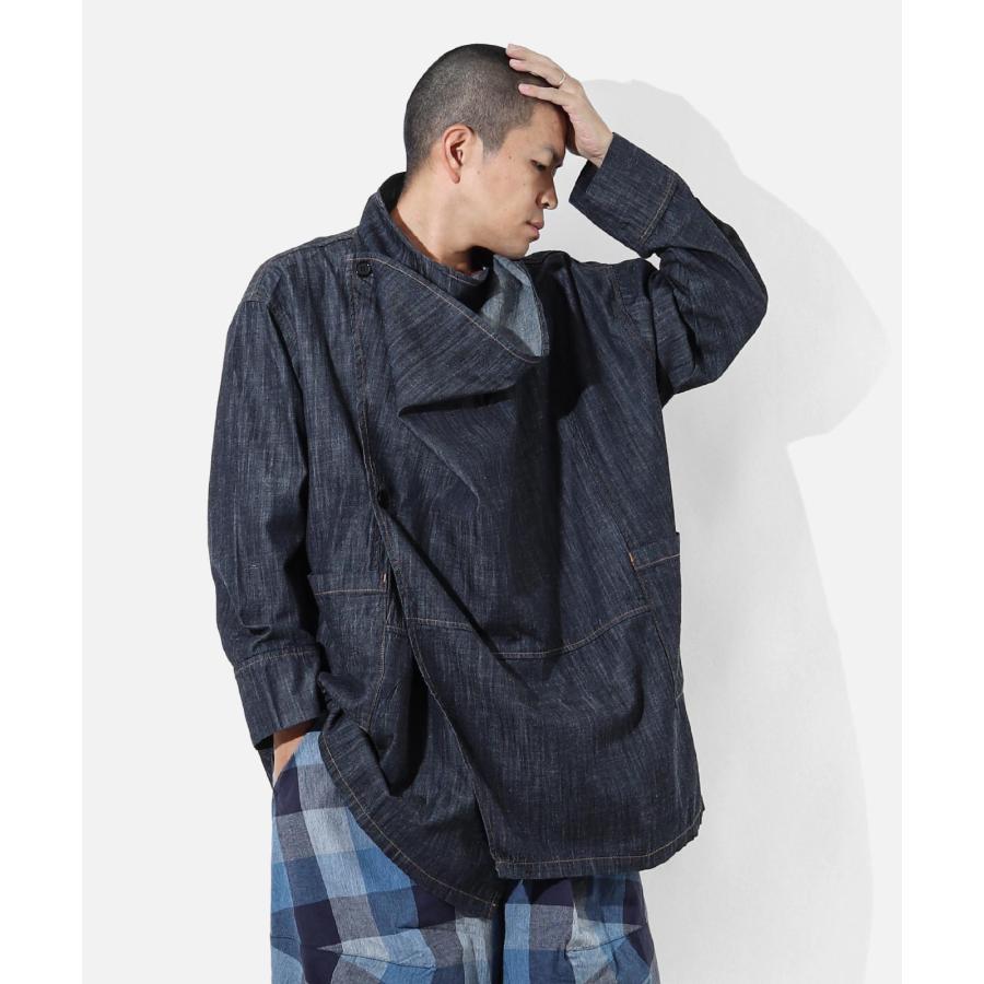 LELAX by 児島ジーンズ ドレープコート メンズ レディース ユニセックス デニム モード ゆったり 大きいサイズ lx213 | 児島ジーンズ | 12