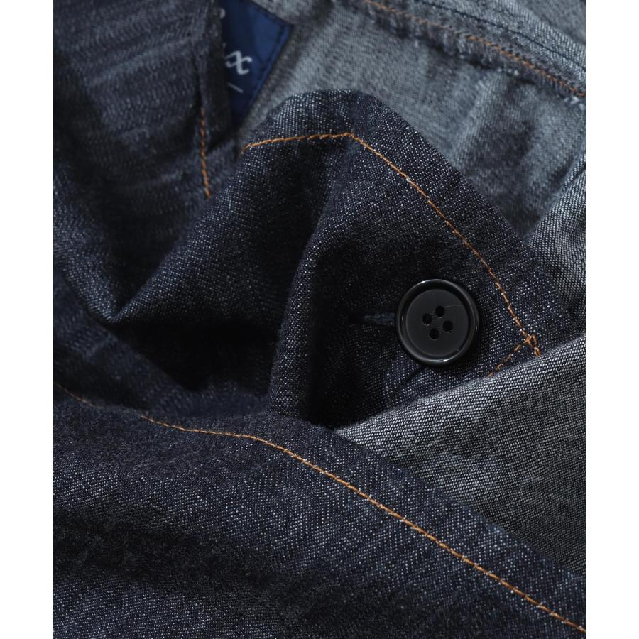 LELAX by 児島ジーンズ ドレープコート メンズ レディース ユニセックス デニム モード ゆったり 大きいサイズ lx213 | 児島ジーンズ | 20