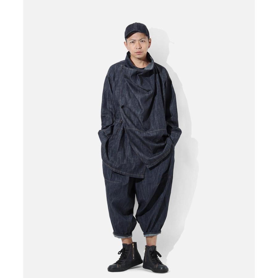 LELAX by 児島ジーンズ ドレープコート メンズ レディース ユニセックス デニム モード ゆったり 大きいサイズ lx213 | 児島ジーンズ | 04