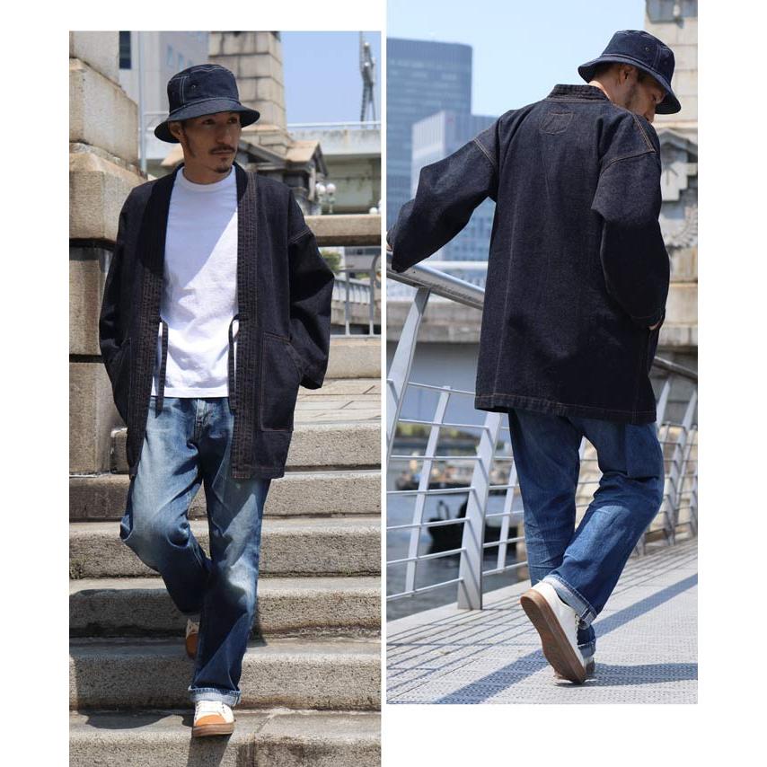 半纏 デニムジャケット 【 児島ジーンズ 】 トップス アウター ジャケット デニム 日本 国産 伝統 男性 女性【 LX501 】 | 児島ジーンズ | 17