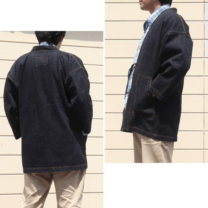 児島ジーンズ 半纏 ジャケット コート Lサイズ 児島ジーンズ 半纏 デニムジャケット 【 】 トップス アウター