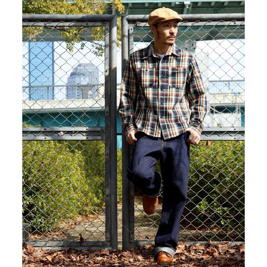 児島ジーンズ 公式通販 15ozセルビッチ パイプド ワイドパンツ 児島ジーンズ 公式通販 15ozセルビッチ パイプド ワイドパンツ