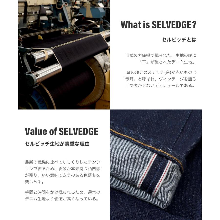 児島ジーンズ 公式通販 13oz セルビッチ スリム デニム ジップフライ