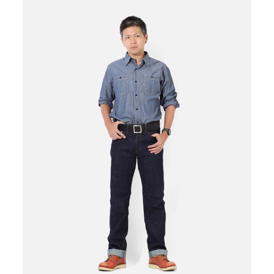 児島ジーンズ 公式通販 14oz セルビッチ ストレートデニム ボタンフライ RNB-106 | 児島ジーンズ | 05
