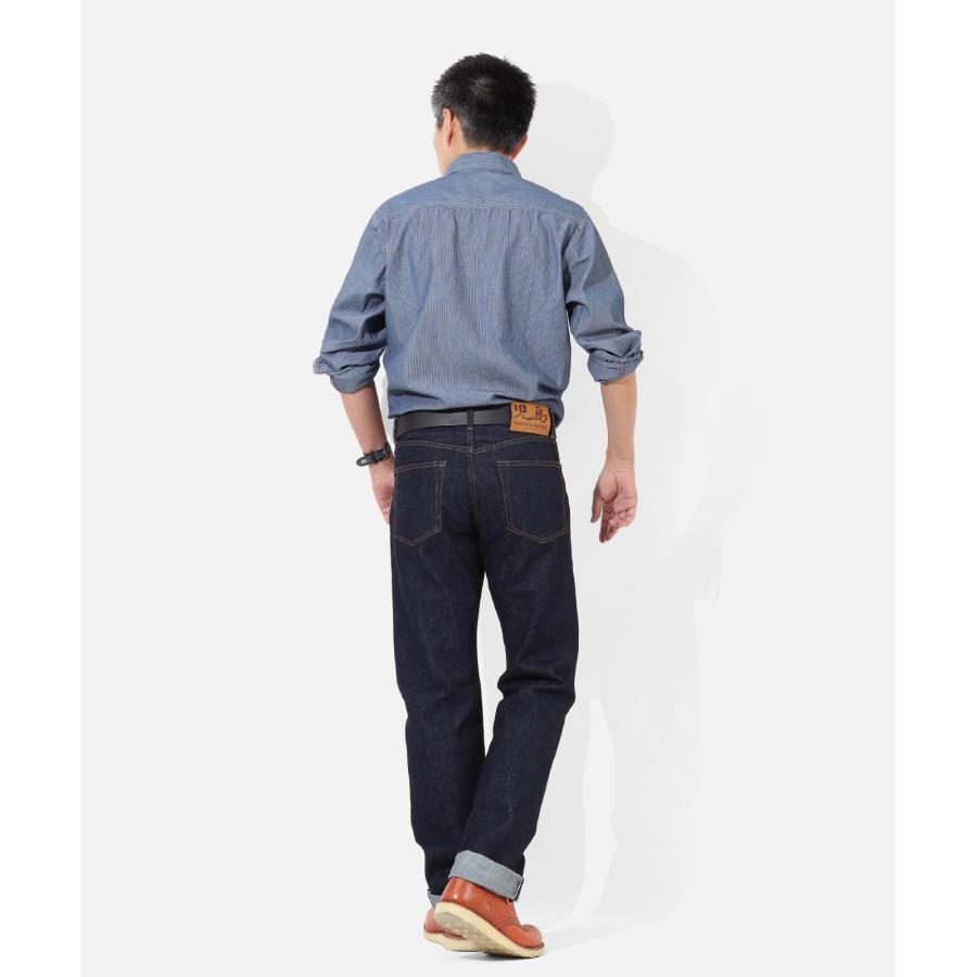 児島ジーンズ 公式通販 14oz セルビッチ ストレートデニム ボタンフライ RNB-106 | 児島ジーンズ | 07