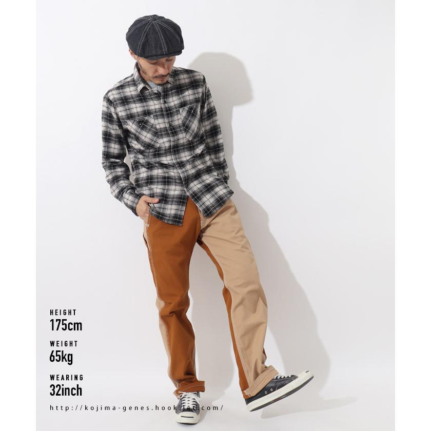 マルチコンボ ペインターパンツ 富士金梅 【 児島ジーンズ 】 メンズ バイク キャンプ アウトドア キャンツー 切り替え ブラウン カーキ 橙 緑【 RNB1084F 】 | 児島ジーンズ | 06