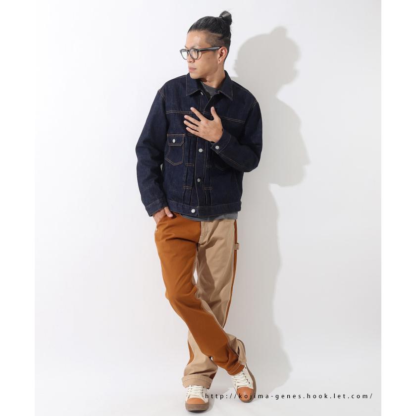 マルチコンボ ペインターパンツ 富士金梅 【 児島ジーンズ 】 メンズ バイク キャンプ アウトドア キャンツー 切り替え ブラウン カーキ 橙 緑【 RNB1084F 】 | 児島ジーンズ | 07