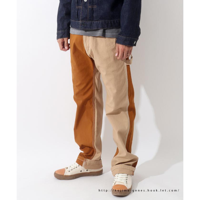 マルチコンボ ペインターパンツ 富士金梅 【 児島ジーンズ 】 メンズ バイク キャンプ アウトドア キャンツー 切り替え ブラウン カーキ 橙 緑【 RNB1084F 】 | 児島ジーンズ | 08