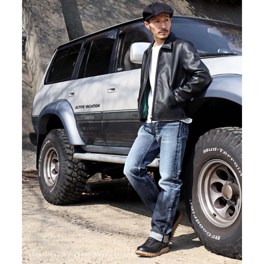 児島ジーンズ 23oz セルビッチ ユーズド加工 ストレートデニム 児島ジーンズ 23oz セルビッチ ユーズド加工 ストレートデニム