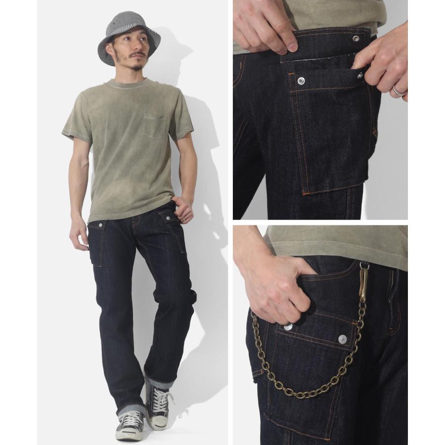 児島ジーンズ 公式通販 カーゴパンツ 切り替え ストレート アメカジ バイク メンズ ボトムス | 児島ジーンズ | 14