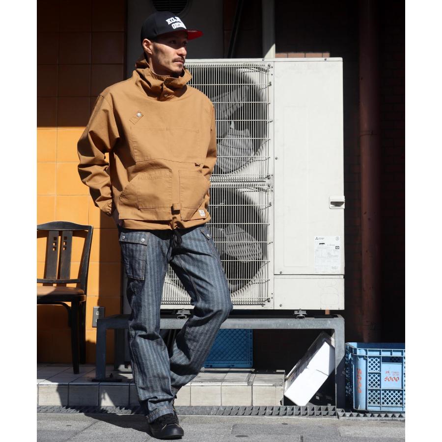児島ジーンズ 公式通販 ヘリンボーン カーゴパンツ 切り替え ストレート アメカジ バイク メンズ ボトムス | 児島ジーンズ | 14