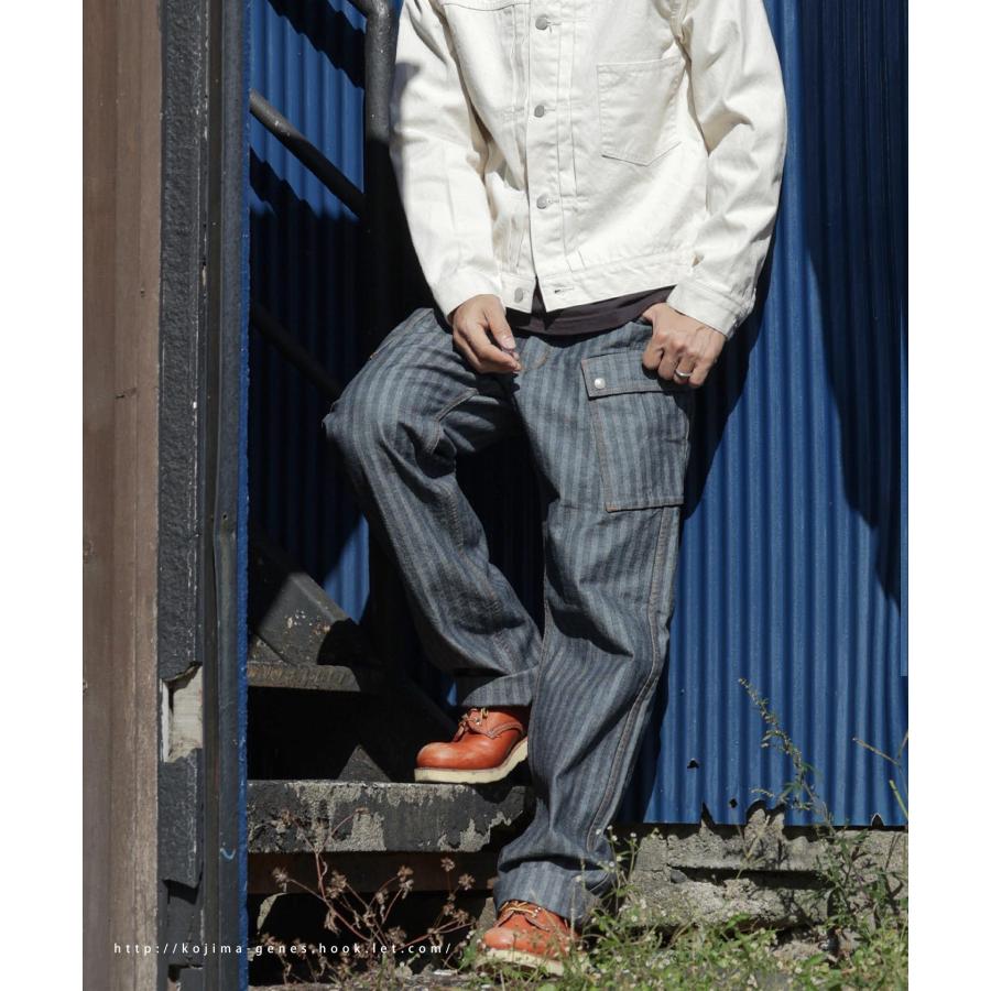 児島ジーンズ 公式通販 ヘリンボーン ワイド カーゴパンツ kojimagenes | 児島ジーンズ | 16
