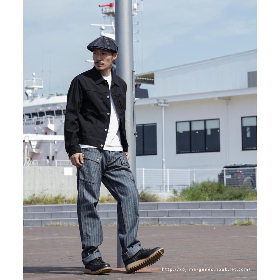 児島ジーンズ 公式通販 ヘリンボーン ワイド カーゴパンツ kojimagenes | 児島ジーンズ | 05