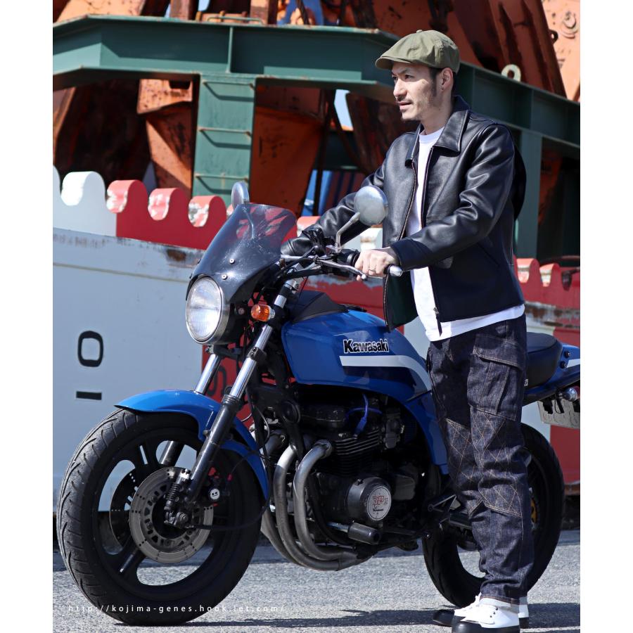 児島ジーンズ 13oz ダブルニー カーゴスリム ストレッチパンツ 児島ジーンズ 13oz ダブルニー カーゴスリム ストレッチパンツ