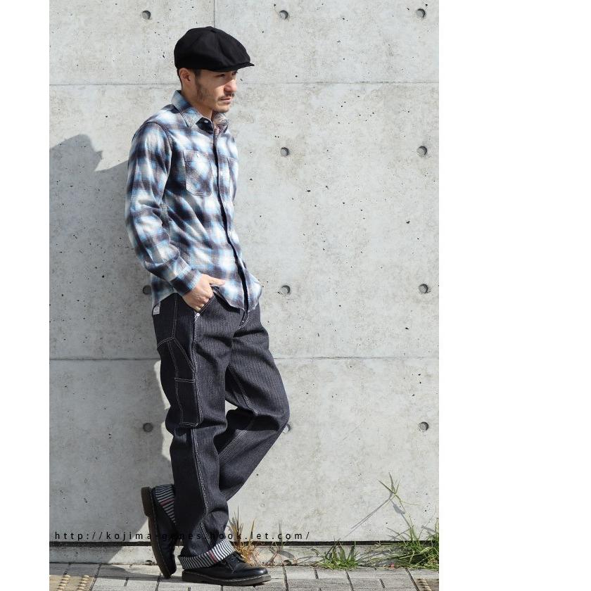 児島ジーンズ 公式通販 ダイスウィーブ ペインターパンツ 切り替え ワイド バイク メンズ ボトムス | 児島ジーンズ | 07