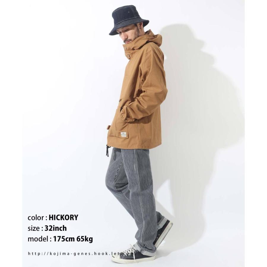 児島ジーンズ 21oz ヒッコリー ストレートパンツ 【 児島ジーンズ