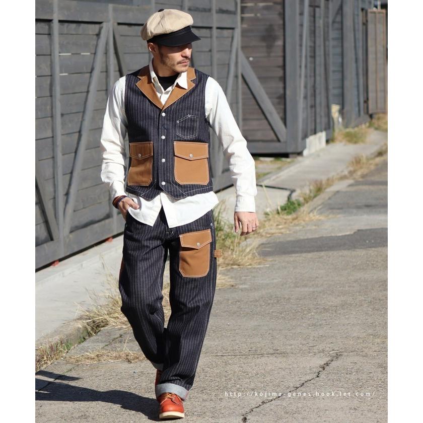 児島ジーンズ　ウォバッシュベスト　シンチバック　Mサイズ　アメカジ Amazon | 児島ジーンズ KOJIMA GENES ベーシックペインター