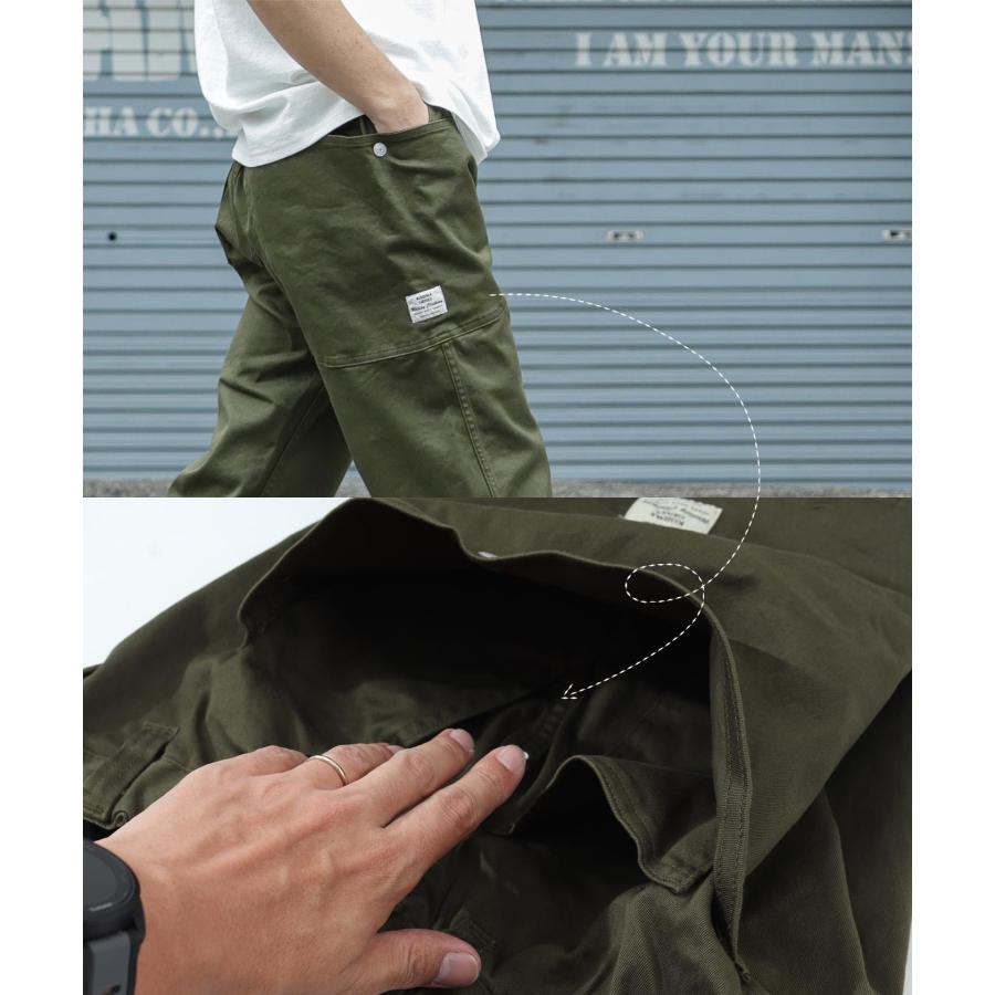 ミトン クロップドパンツ 【 児島ジーンズ 】 ボトムス アウトドア キャンプ ソロキャン バイク ツーリング カーキ ベージュ 男性 女性【 RNB1325 】 | 児島ジーンズ | 08