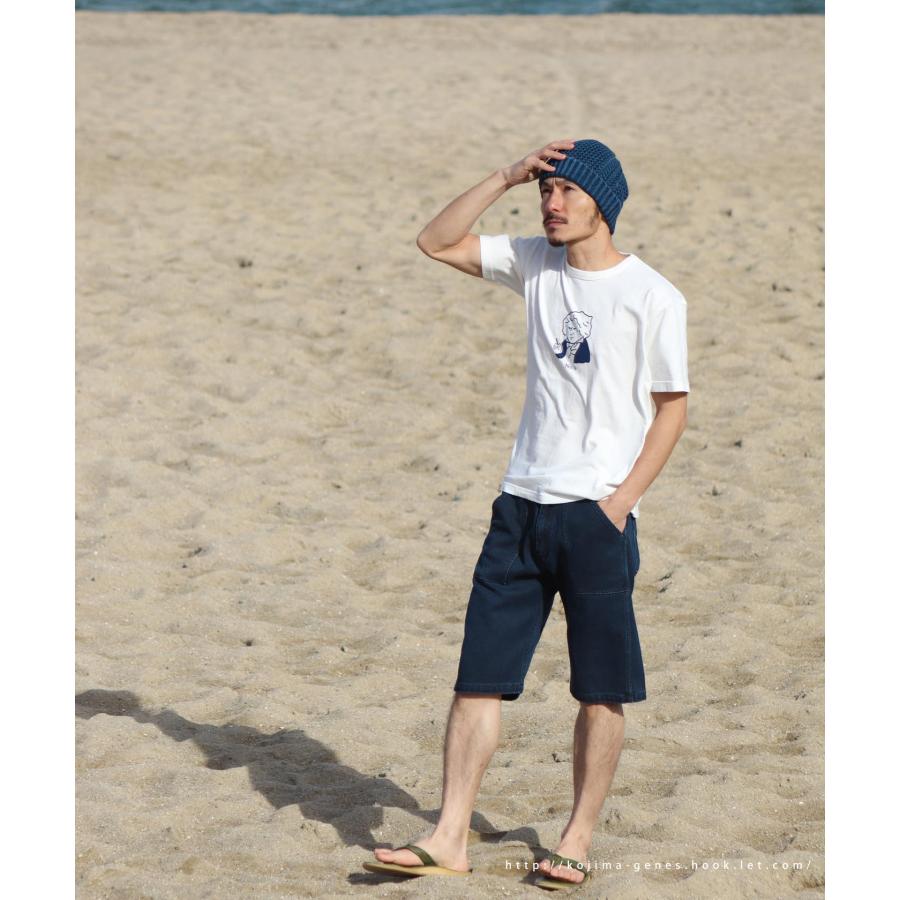 児島ジーンズ 公式通販 富士金梅 刺し子 ベイカーショーツ kojimagenes | 児島ジーンズ | 20