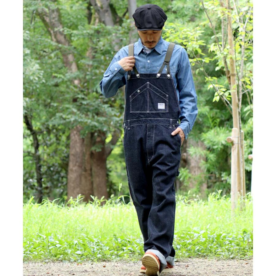 13ozデニム サロペット 【 児島ジーンズ 】 トップス  アウトドア キャンプ アメカジ バイク ツーリング  男性 女性【 RNB1335 】 | 児島ジーンズ | 12