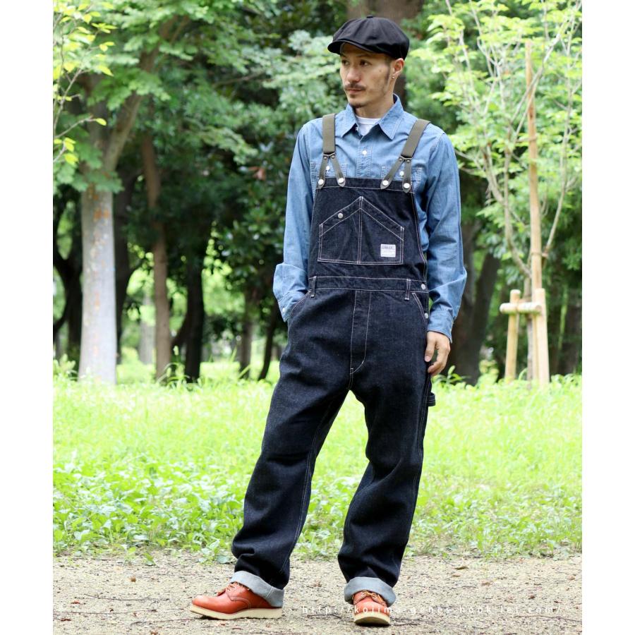 13ozデニム サロペット 【 児島ジーンズ 】 トップス  アウトドア キャンプ アメカジ バイク ツーリング  男性 女性【 RNB1335 】 | 児島ジーンズ | 03
