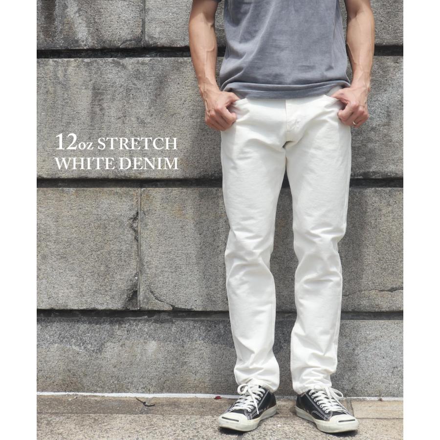 児島ジーンズ 12oz ストレッチ ホワイトデニム : HOOK.LET 児島ジーンズ 12oz ストレッチ ホワイトデニム : HOOK.LET