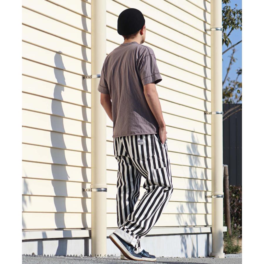 児島ジーンズ　ペインターパンツ　ストライプ　32インチ ビッグストライプコンボペインターパンツ | Bottoms,コンボ(切替
