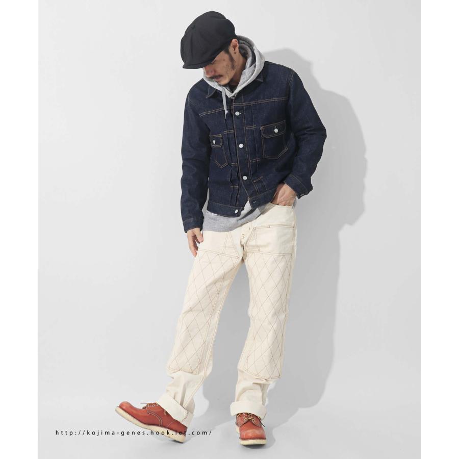 児島ジーンズ ダブルニー W33 ダイヤモンドステッチ 児島ジーンズ KOJIMA GENES 13oz ダイヤステッチ ダブルニー