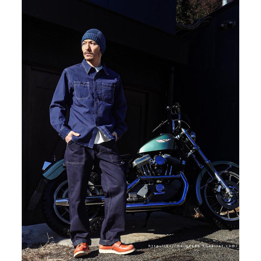 チェッカーパンツ SPEED ADDICT 児島ジーンズ チェック デニム ◇サイドフリンジ チェッカーライン ワイドデニムパンツ◇[品番