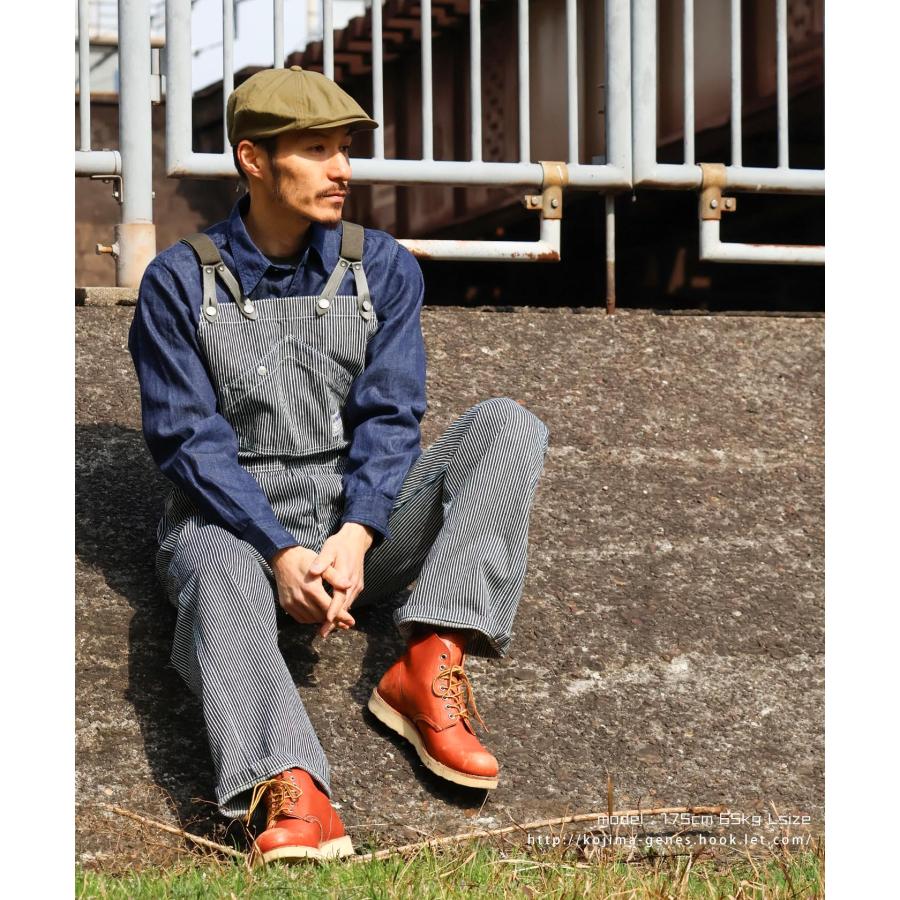 児島ジーンズ 公式通販 13oz デニム ＆ ヒッコリー サロペット  kojimagenes | 児島ジーンズ | 07