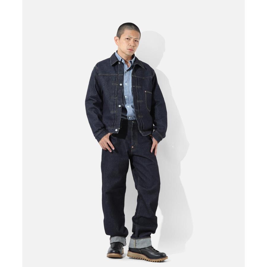 児島ジーンズ 公式通販 17oz 左綾 セルビッチ カウボーイ ストレート