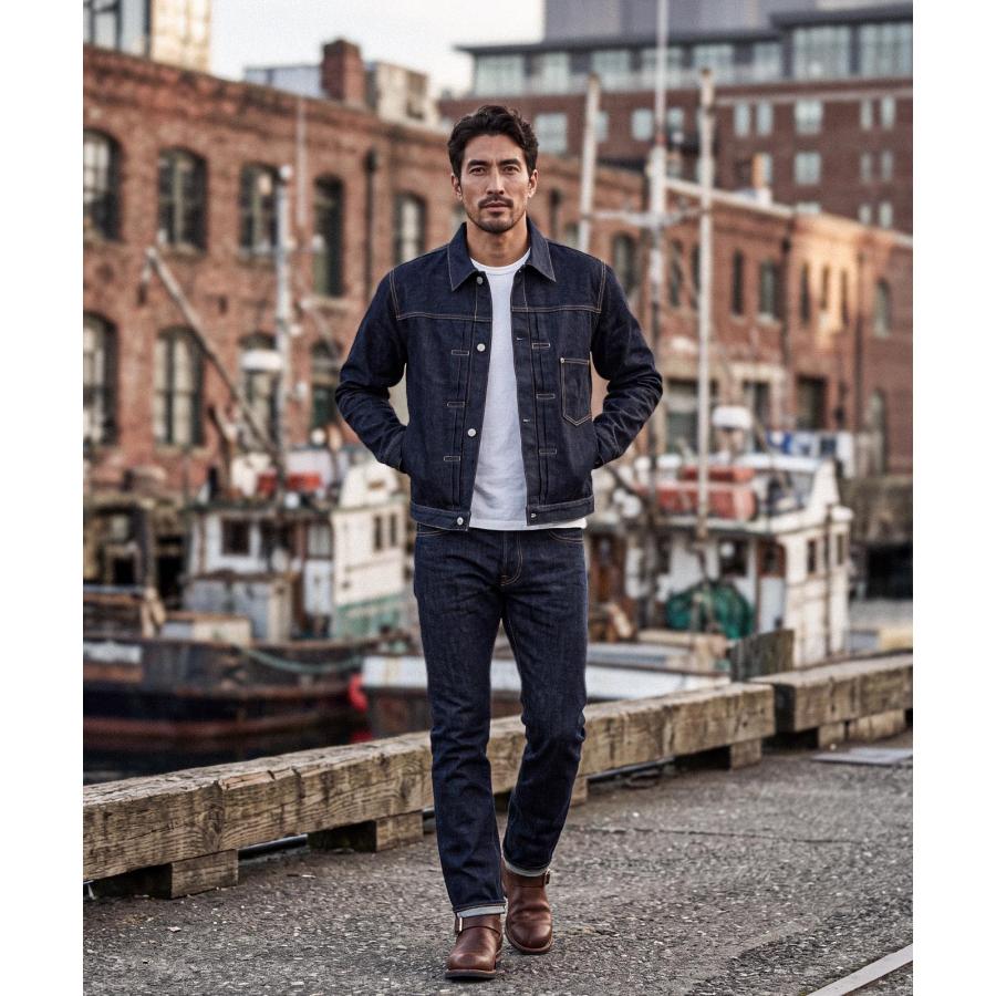 児島ジーンズ 公式通販 17oz 左綾 セルビッチ スリム ストレート ピンク耳 kojimagenes RNB-1402 | 児島ジーンズ | 12